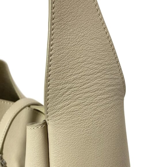 SAINT LAURENT PARIS LE 5 A 7 Soft Small Beige Grain Leather - - Picture 13 of 16